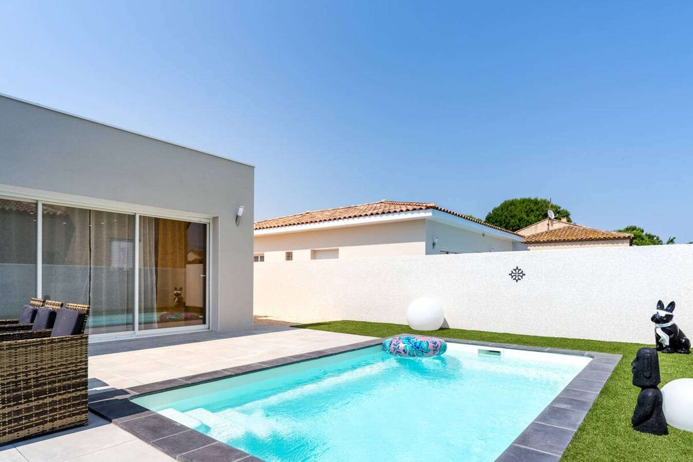 Villa Juxta Maré, Strand 500 m entfernt in Sérignan, Côte d'Améthyste