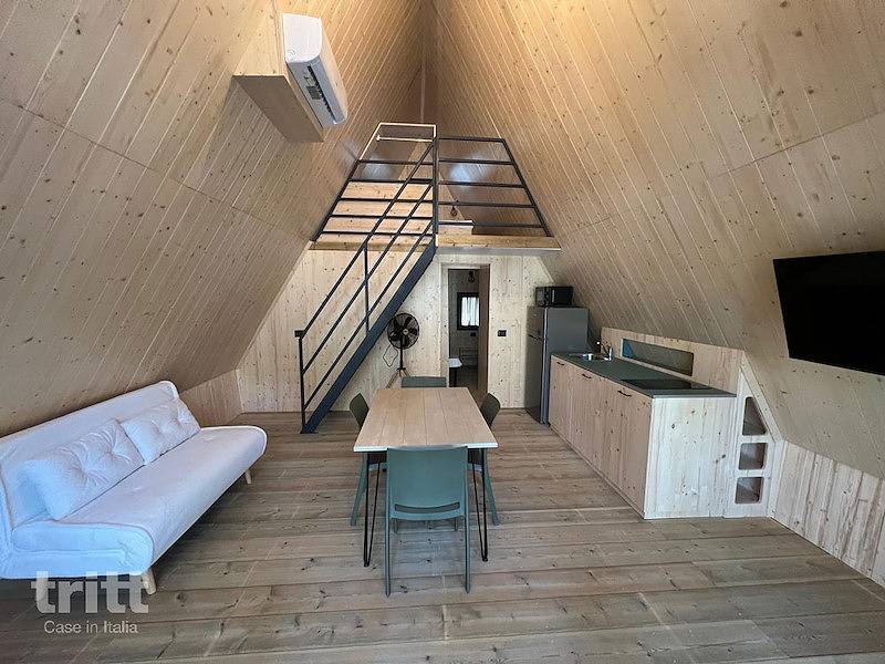 Tritt — Glampingzelt für 5 Personen in der Toskana in einem kleinen Ferienpark in Strandnähe in Riparbella, Etruskische Küste