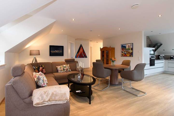 Ferienwohnung für 4 Personen, mit Balkon und Sauna in Dollart