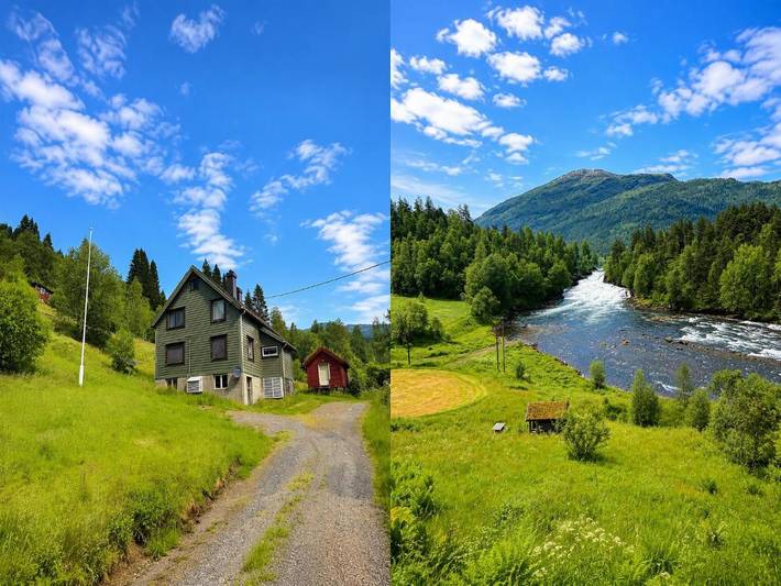 Ferienhaus für 6 Personen, mit Ausblick und Terrasse - 1