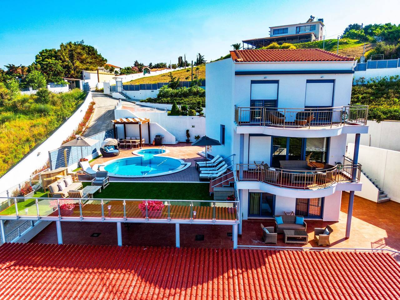 Mit Privatpool für 9 Personen ca. 175 m² in Skiathos, Ägäis (Skiathos) in Kalyvia, Islas Espóradas