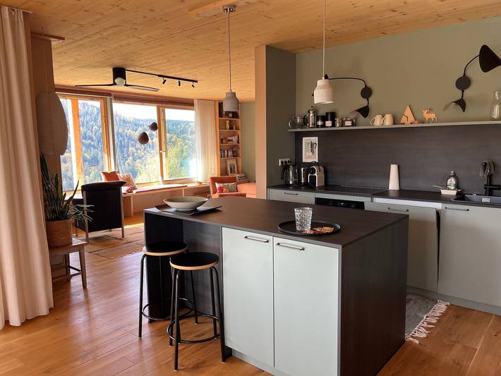 Entire apartment, Apartment 'Am Stadtwald' with Mountain View, Private Terrace and Wi-Fi in Triberg, Southern Black Forest