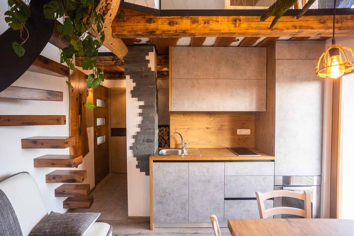 Ferienhaus für 4 Personen, mit Balkon und Garten sowie Sauna in Slowenien