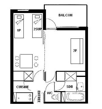 Ganze Wohnung, Studio divisible 4/5 pers - Le Sapporo - Plagne Villages in Plagne Villages, La Plagne-Tarentaise