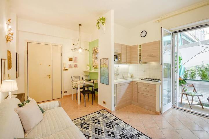 Gîte pour 4 personnes, avec balcon dans Nervi (Genova)
