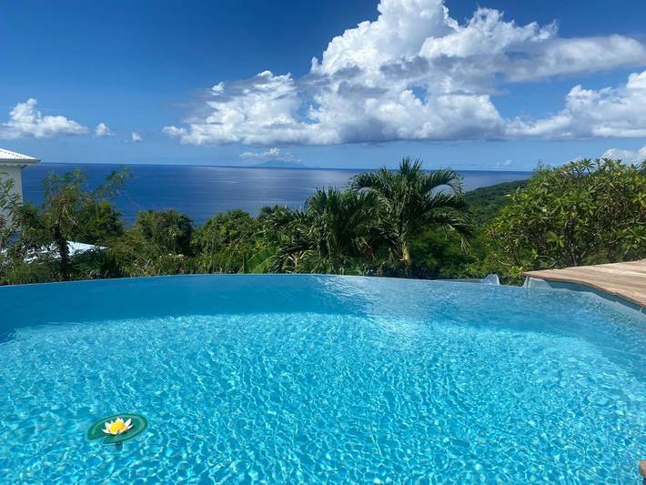 Location de vacances pour 6 personnes, avec jardin ainsi que vue et piscine dans Plage Leroux - 3