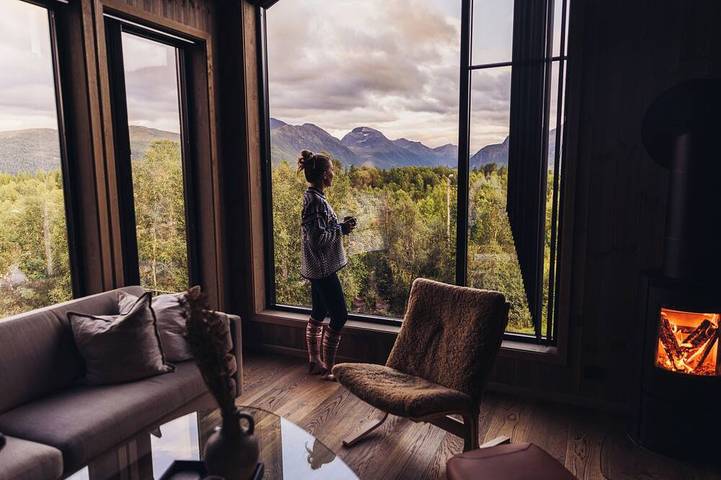 Ferieleilighet for 6 personer, med sauna og balkong i Stranda 
