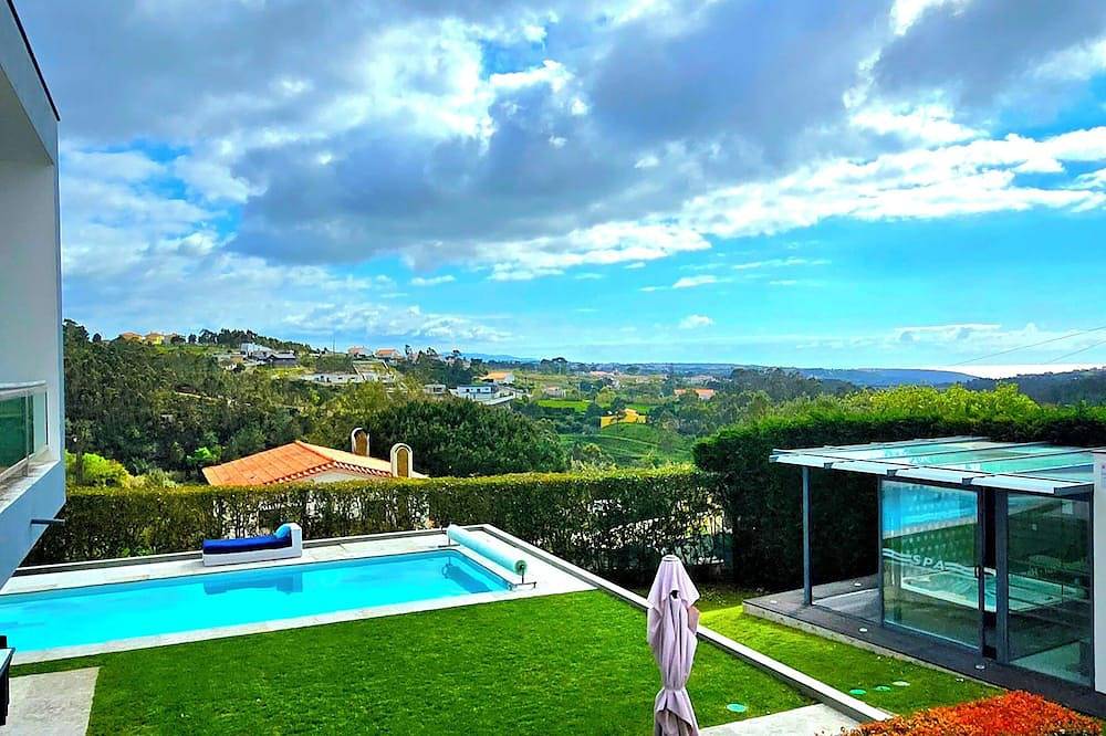 I L❤️Ve U Villa:Sea view! Spa! Heated Pool! Cinema! Chef! Football pitch (10min) in Mafra, Lissabon Distrikt