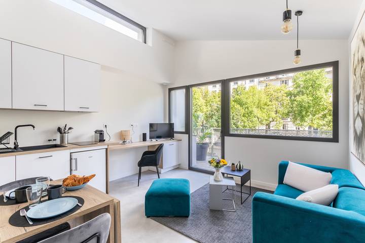 Appartement de vacances pour 2 personnes, avec balcon à Rennes