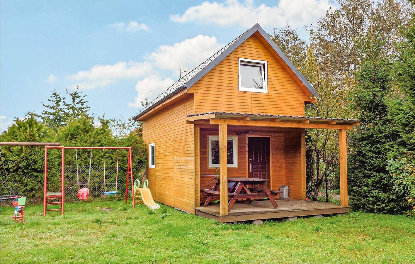 Ferienhaus für 5 Personen mit Terrasse in Krokowa