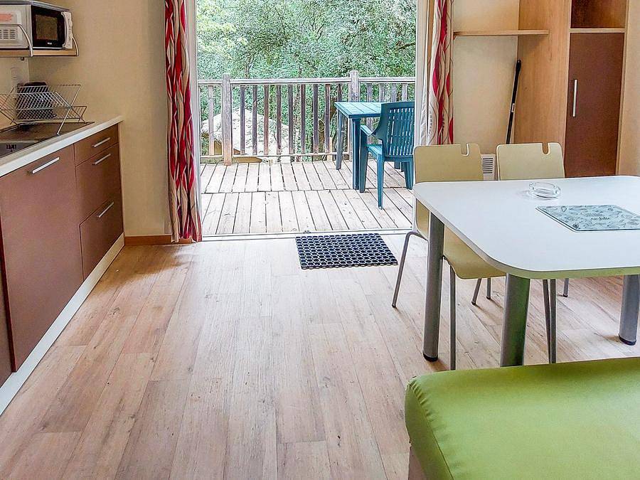 Camping Les Bords de Cèze - Mobilheim 2 personen - Corsair mit Klimaanlage in Cornillon, Nimes und Umgebung