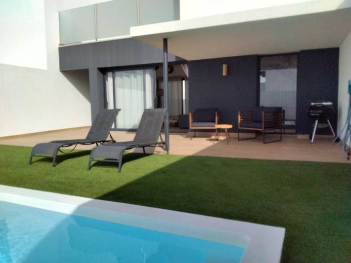 Chalet para 6 personas, con vistas además de piscina y jardín, Se admiten mascotas en Fuerteventura