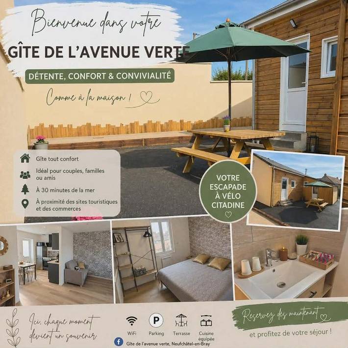 Location de vacances pour 4 personnes, avec jardin, animaux acceptés à Neufchâtel-en-Bray