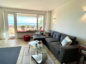 Ferienwohnung für 2 Personen, mit Balkon und Ausblick in der Eckernförder Bucht