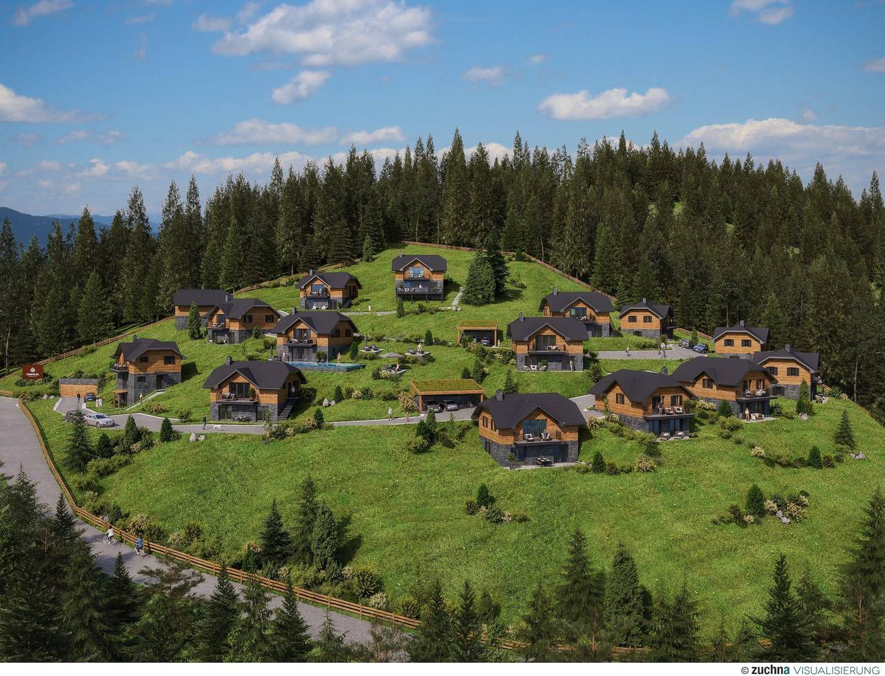 Tomtegl-Bergchalet No.5 mit Privatsauna, Infinitypool, Kamin, Fitnessraum, 1500m Seehöhe in Albeck, Bezirk Feldkirchen