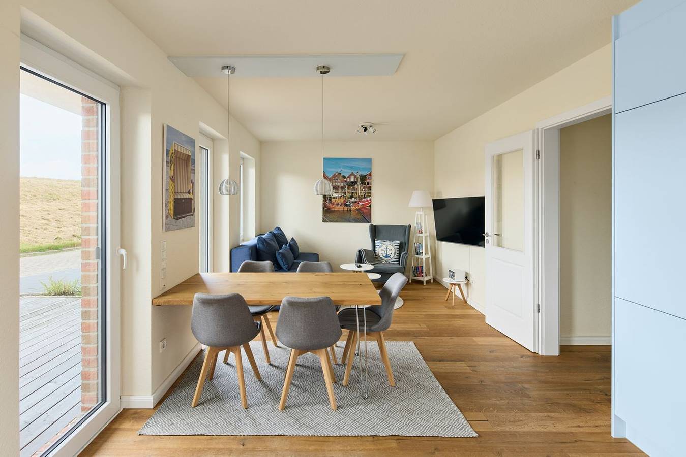 Ganze Wohnung, Strandnah - Hunde willkommen - Whirlpool - Sauna - Garten eingezäunt in Neßmersiel, Dornum