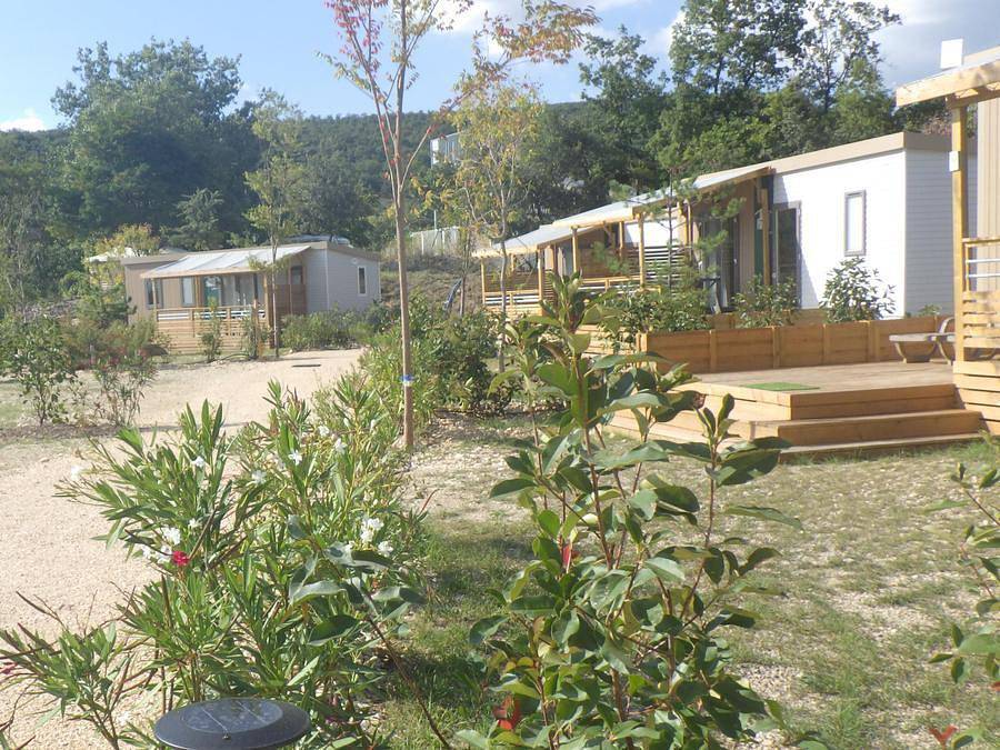 Flower Camping l'Epi Bleu - Mobilheim 5 personen - Mobilheim Premium 2 chb 29 m2 in Banon, Forcalquier und Umgebung