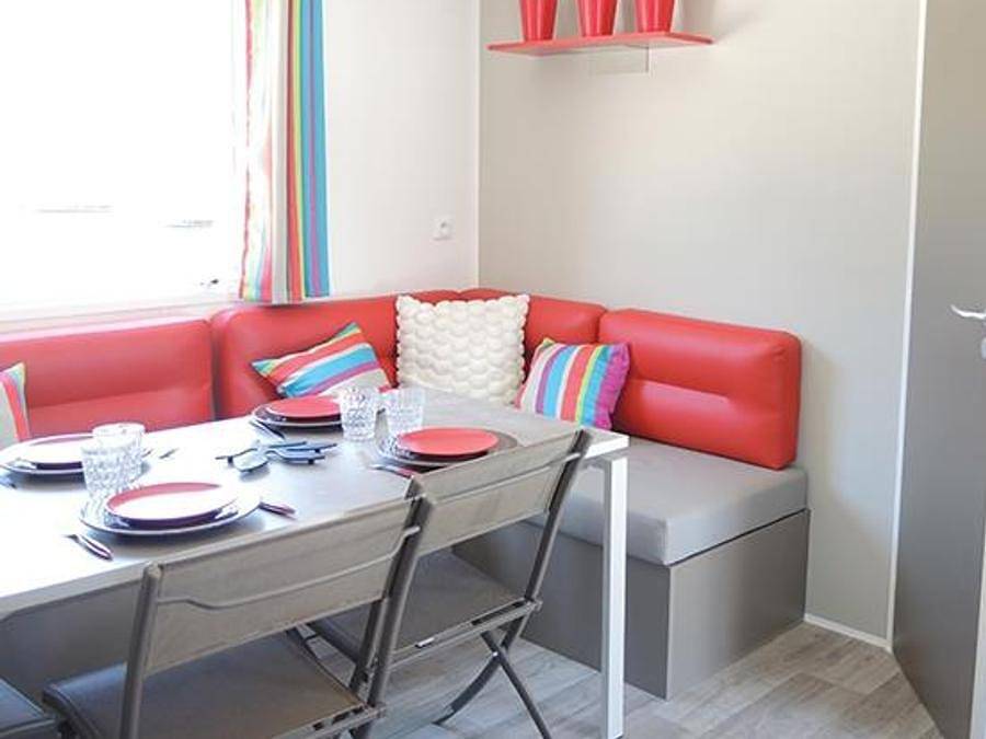 Camping la Fougeraie - Mobilheim 8 personen - Aller Komfort in Saint-Léger-de-Fougeret, Naturpark Morvan