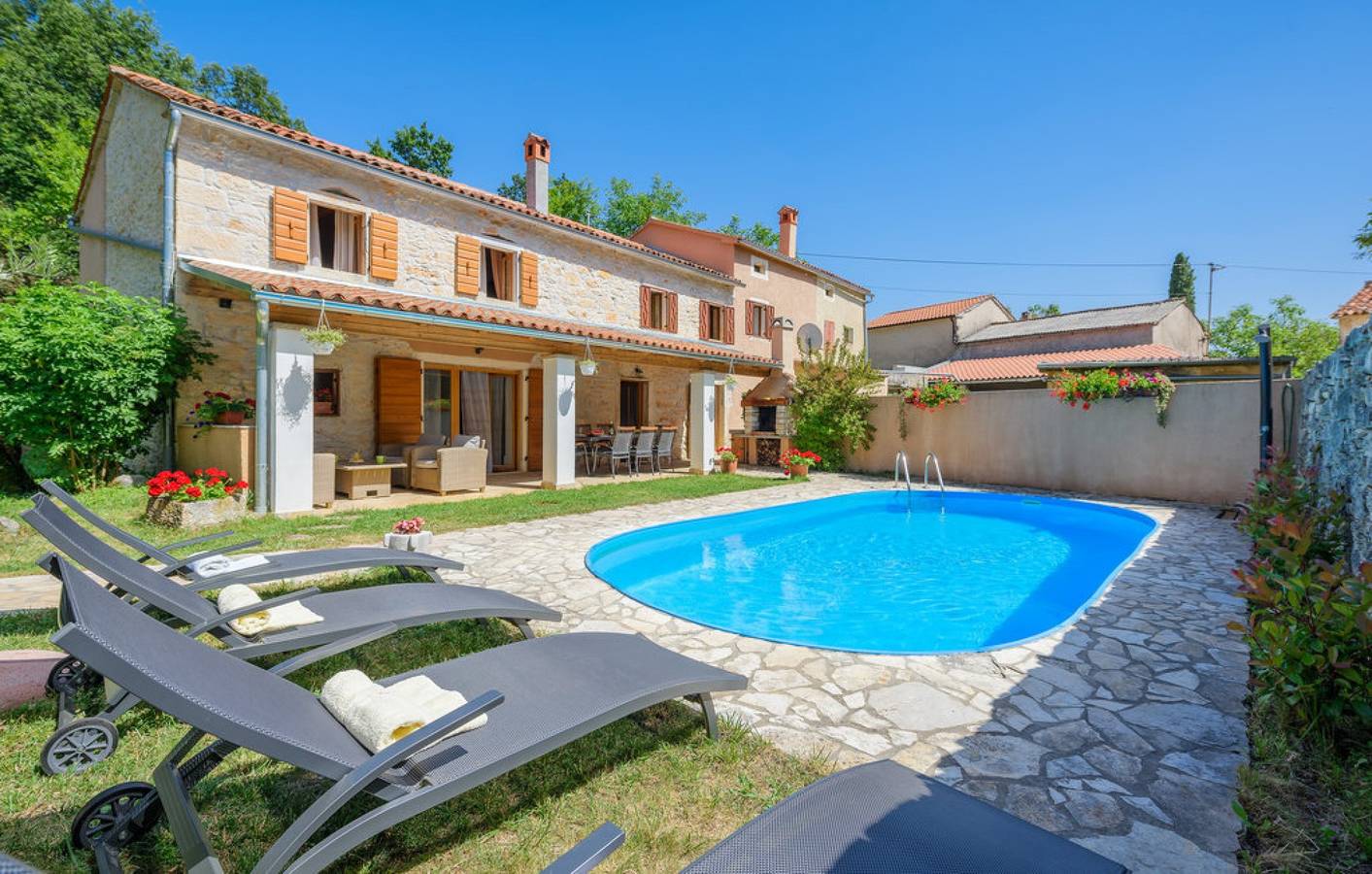 Villa Katarina in Mrkoči  - Haus für 8-10 Personen in Gračišće, Zentralistrien