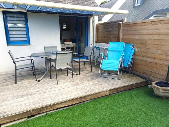 Gîte pour 3 personnes, avec vue et jardin, animaux acceptés dans Plage Kermor