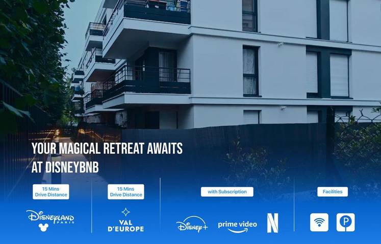Location de vacances pour 7 personnes, avec Balcon et Terrasse ainsi que Jardin et Vue à Vaires-sur-Marne