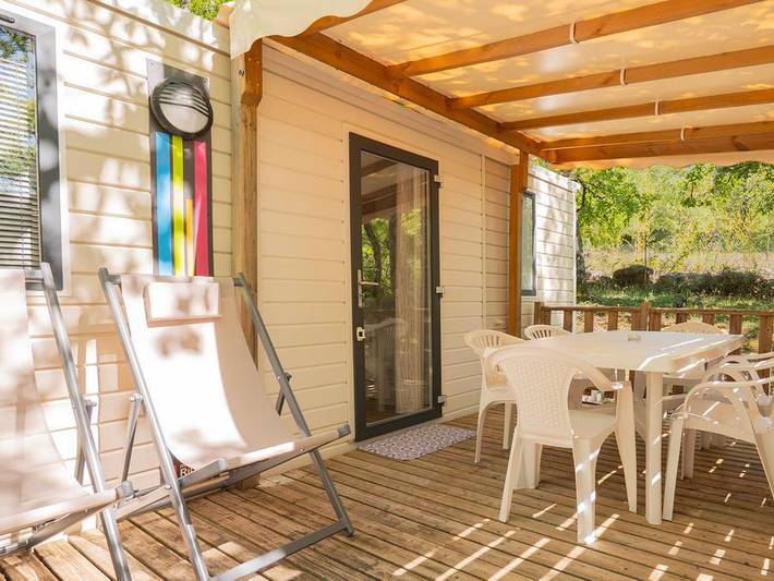 Mobil home pour 6 personnes, avec bassin pour enfant à Saint-Paul-en-Forêt - 3
