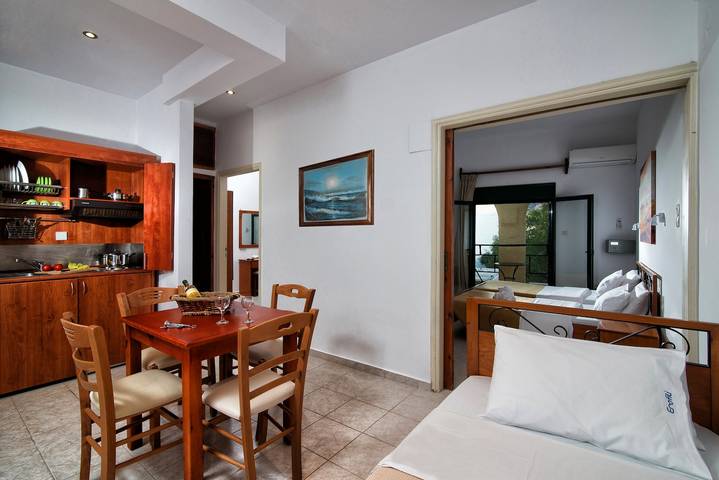 Vakantieappartement voor 6 personen, met terras in Chersonissos