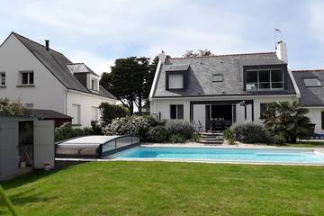 Cottage pour 12 personnes, avec jardin dans Plage De Treherve