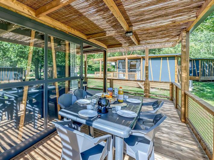 Mobil home pour 4 personnes, avec bassin pour enfant à Aubazines - 3