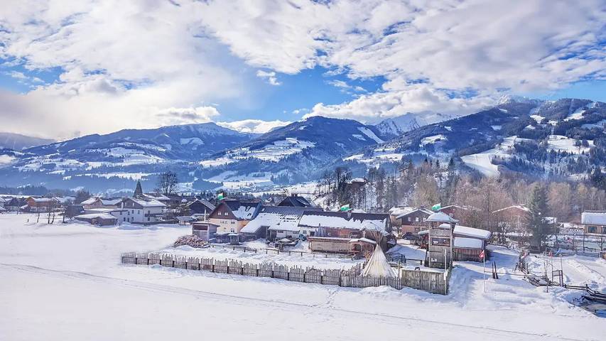 Hütte für 6 Personen, mit Balkon und Garten sowie Sauna in Haus