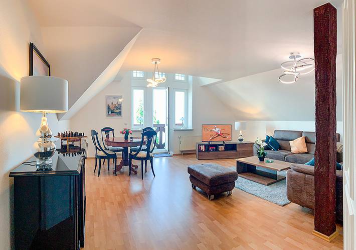 Ferienwohnung für 2 Personen, mit Balkon und Ausblick sowie Seeblick am Schweriner See - 4