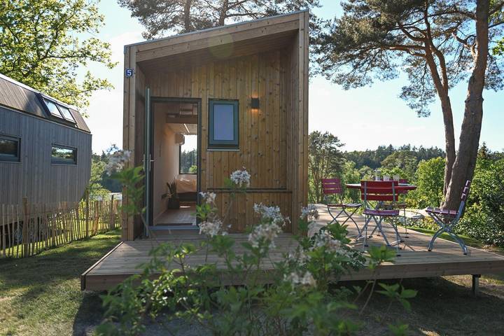 Ferienhaus für 4 Personen, mit Terrasse und Ausblick sowie Seeblick in Schaalsee