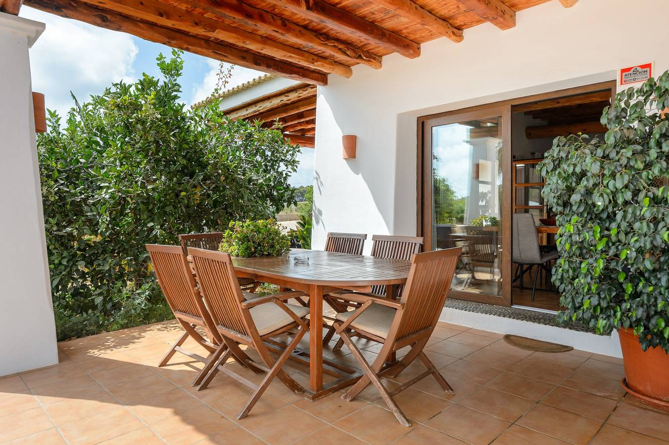 Air-Conditioned Villa with Pool, Garden, Terrace and Wi-Fi; Parking Available in Santa Eulària des Riu, East Ibiza