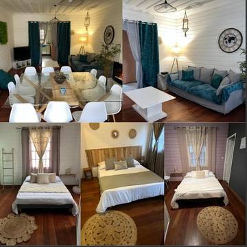 Maison de campagne pour 2 personnes, avec terrasse ainsi que jardin et vue à Cilaos
