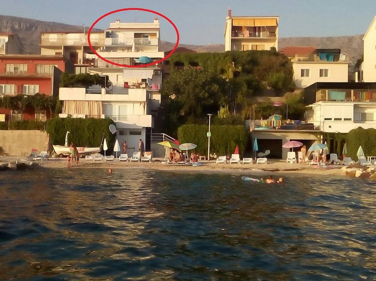 Ganze Wohnung, 2-Zimmer-Ferienwohnung am Strand Podstrana, Split A-14993-b in Podstrana, Split-Dalmatien