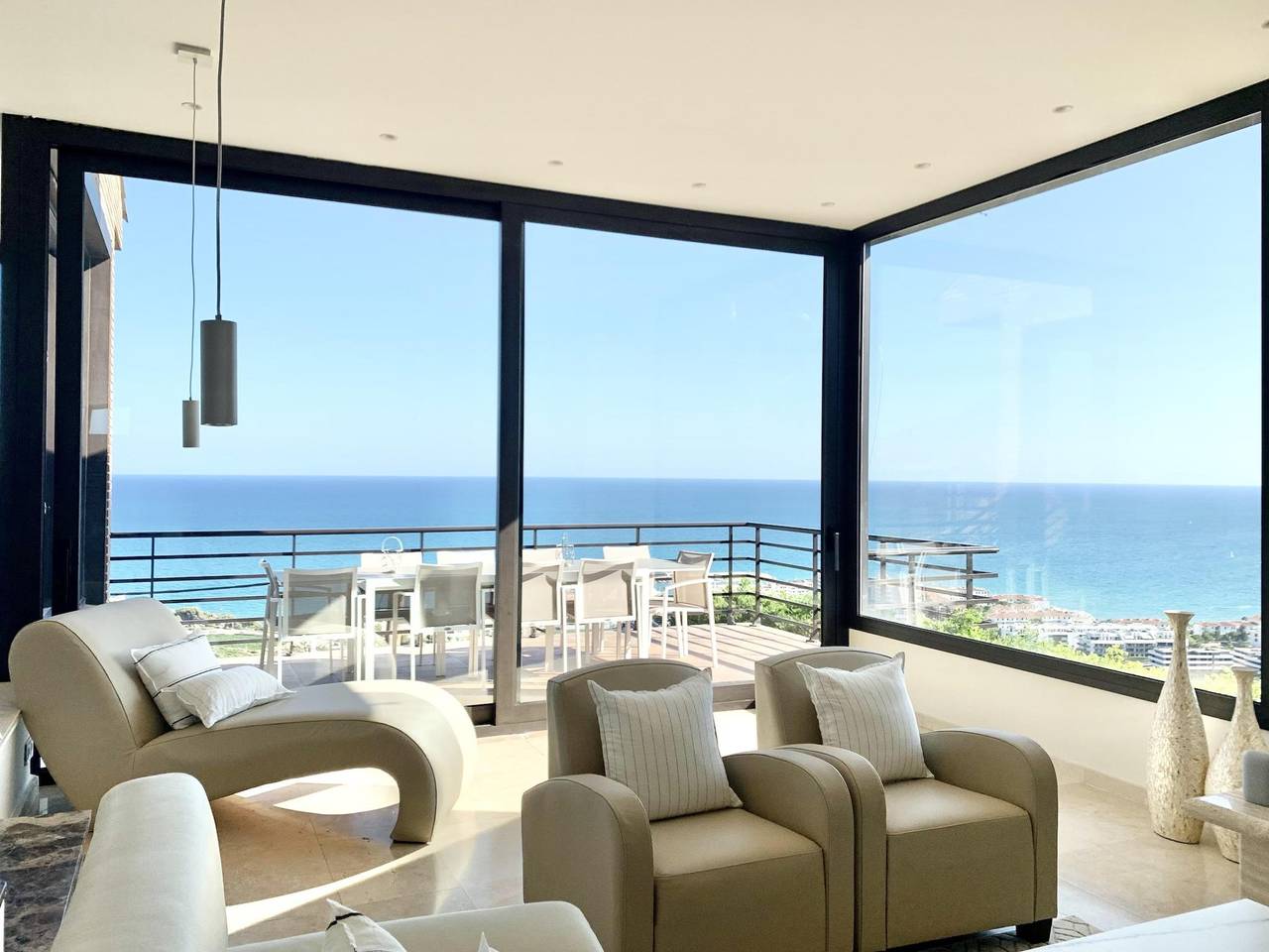 Luxury villa with breathtaking sea views in Sitges- Sleeps up to 11 in Sitges, Garraf