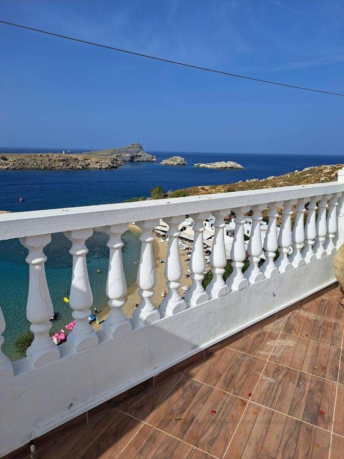 Terrace Studio in Lindos Beach, Lindos