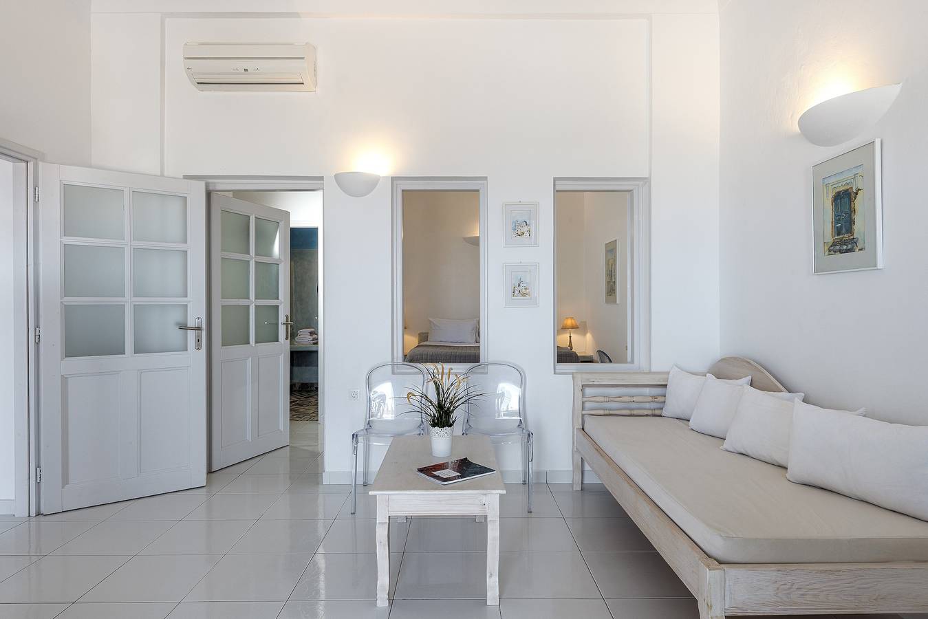 Landhaus 'Elegante Villa mit privatem Pool', Wlan und Klimaanlage in Santorin