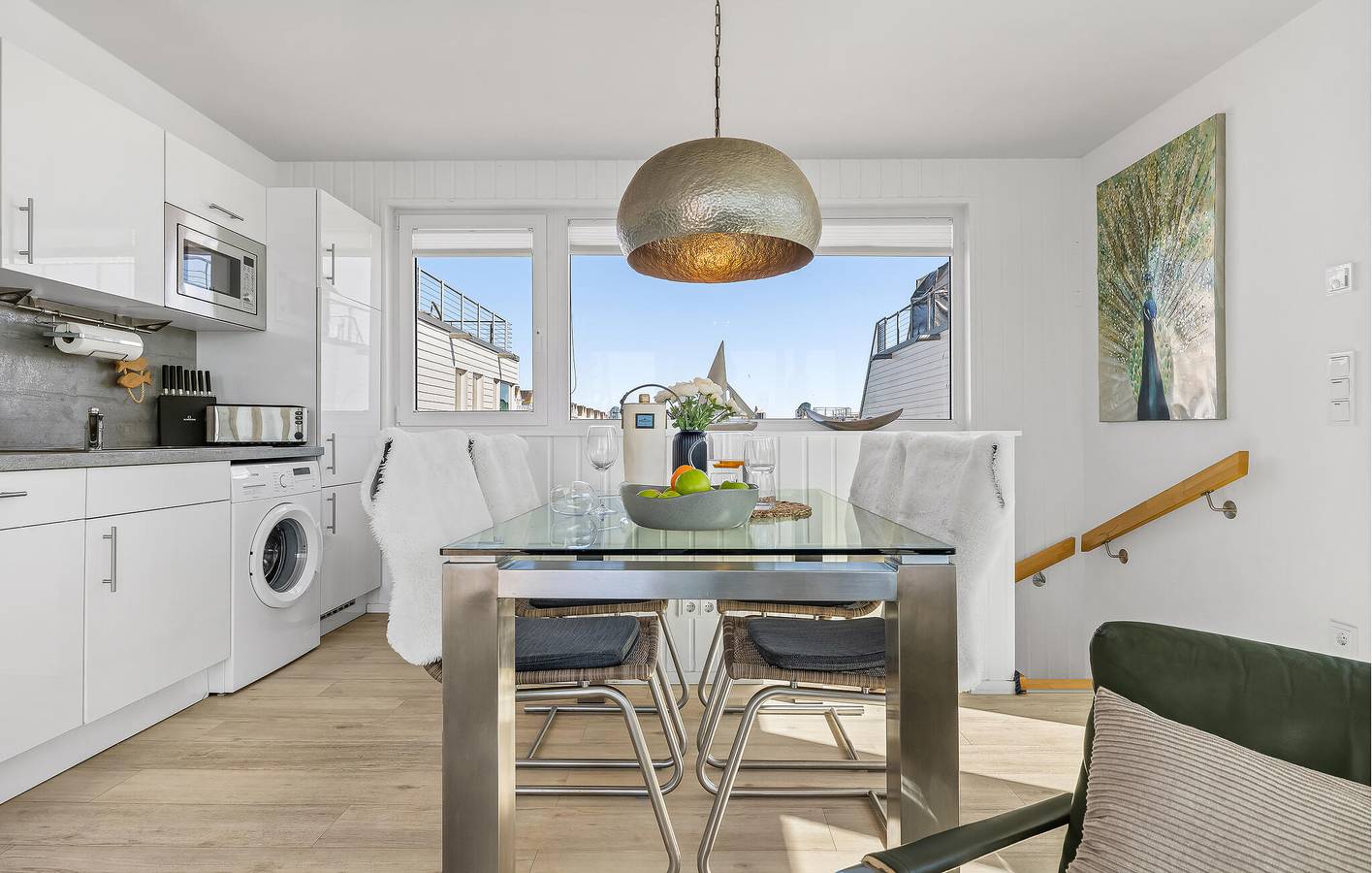 Apartment mit Meerblick, Terrasse und Parkplatz in Olpenitz, Kappeln