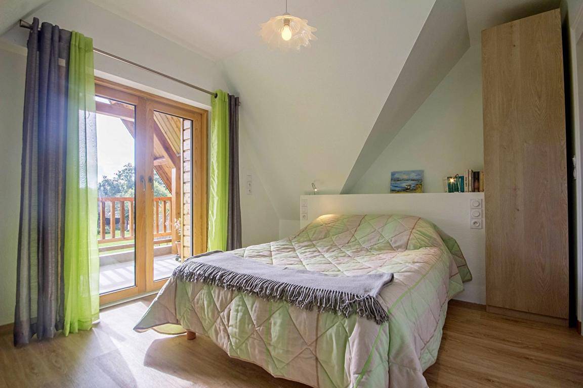 Chambres d'hôtes Palombe - Etage chambre Fleurs de pommmiers in Ploemel, Côte des Mégalithes