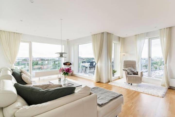 Ferienwohnung mit Meerblick für 6 Personen, mit Balkon und Terrasse sowie Garten und Seeblick in Kopenhagen