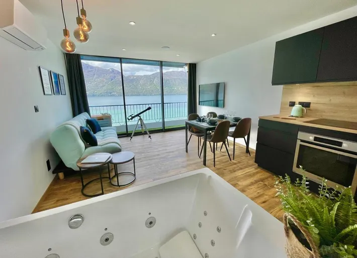 Appartement de vacances pour 4 personnes, avec vue ainsi que balcon et vue sur le lac - 1