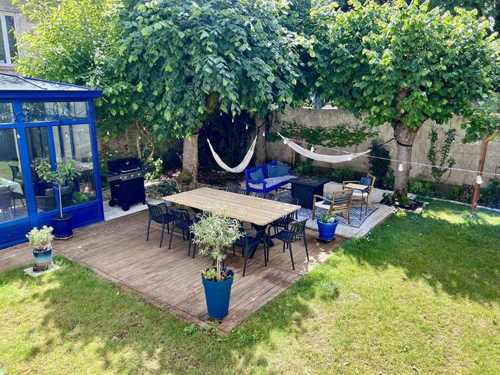 Chambre d’hôte pour 2 personnes, avec Terrasse ainsi que Jardin et Vue