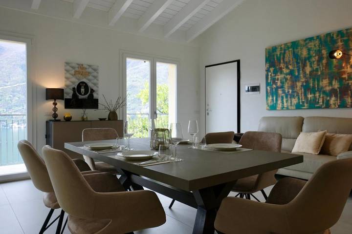 Gîte pour 4 personnes, avec vue sur le lac ainsi que vue et terrasse, animaux acceptés dans Nesso - 3