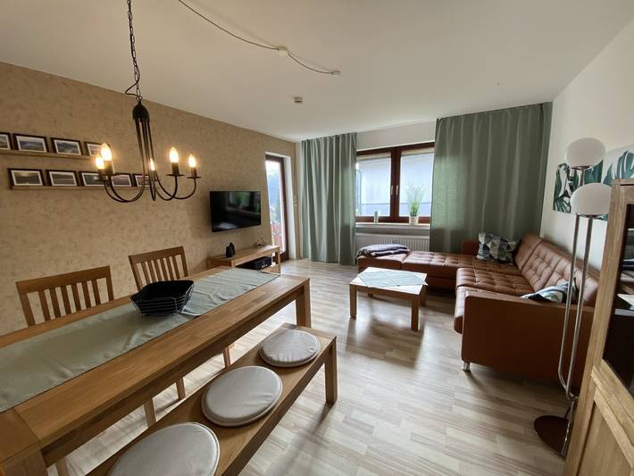 Ferienwohnung für 5 Personen, mit Balkon und Garten am Edersee