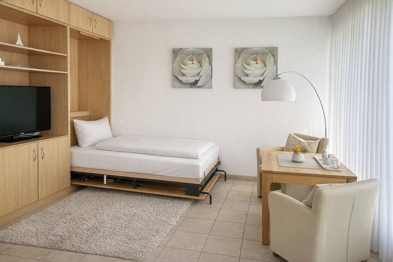 Geheel appartement, 1-Raum-Ferienwohnung in bester Lage mit Balkon in Norderney Weststrand, Norderney