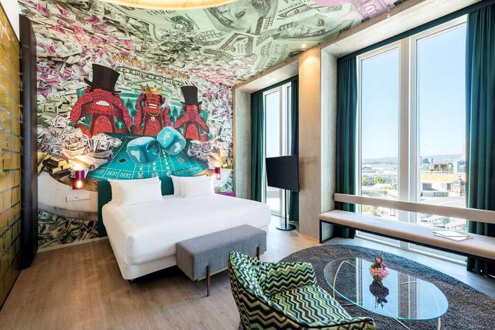 Hotel für 2 Personen, mit Terrasse und Sauna, mit Haustier in Frankfurter Buchmesse