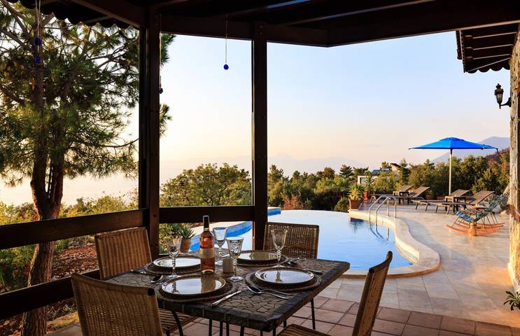 Maison de vacances pour 4 personnes, avec vue ainsi que terrasse et jardin dans Province d'Antalya