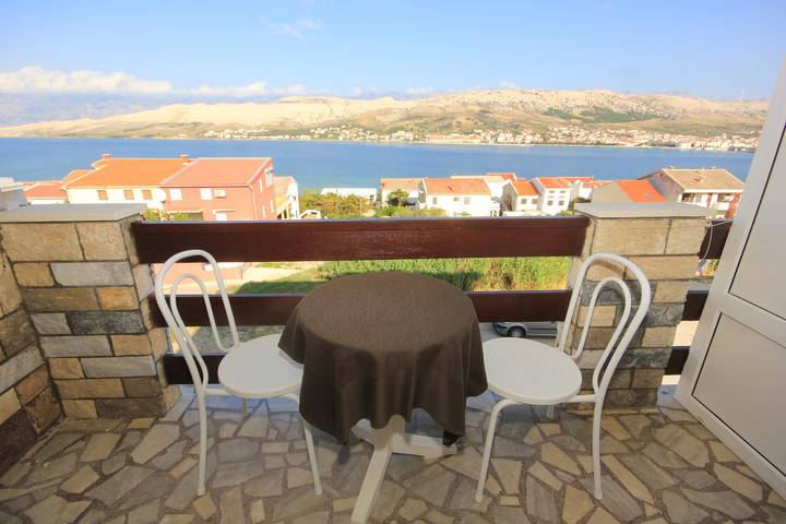 Apartament wakacyjny dla 5 osób, z Balkon/ taras w Pag