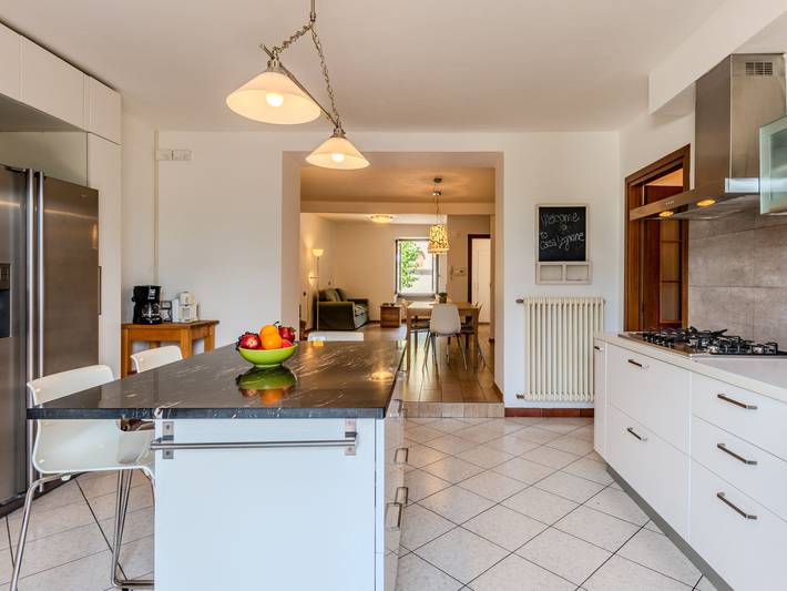 Ferienwohnung für 7 Personen, mit Balkon und Terrasse sowie Garten und Ausblick